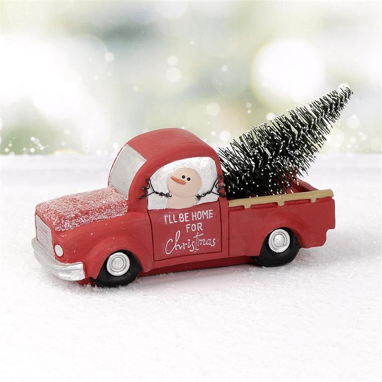 Figurine - Christmas Truck 'I'll Be Home'