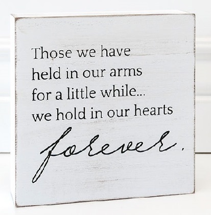 Framed Wooden Sign - 'Hearts Forever'