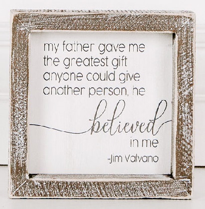 Framed Wooden Sign - 'My Father'