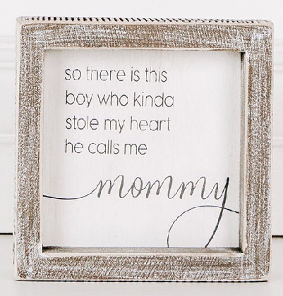 Framed Wooden Sign - 'There's This Boy'