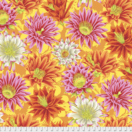 Free Spirit - Kaffe Fassett - Cactus Flower, Yellow