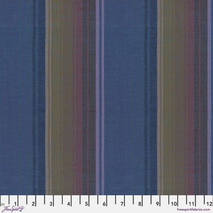 Free Spirit - Kaffe Fassett - Exotic Stripe, Denim