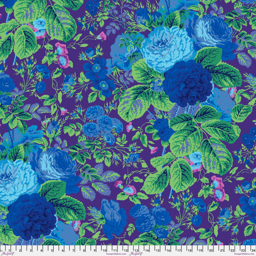 Free Spirit - Kaffe Fassett - Gradi Floral, Purple