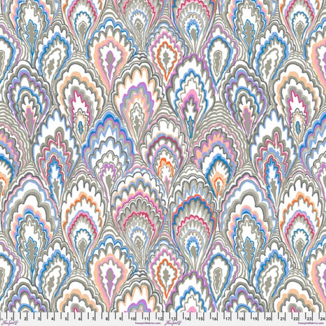 Free Spirit - Kaffe Fassett - Marble Scallops, Grey