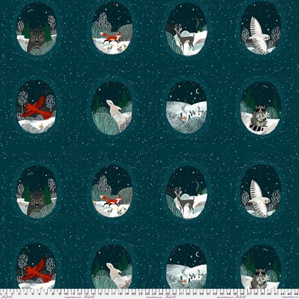 Free Spirit - Silent Night - Circled Animals, Tile