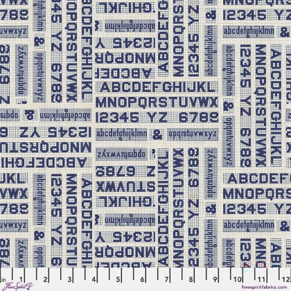 Free Spirit - Tim Holtz - Palette Curated - Typography, Indigo