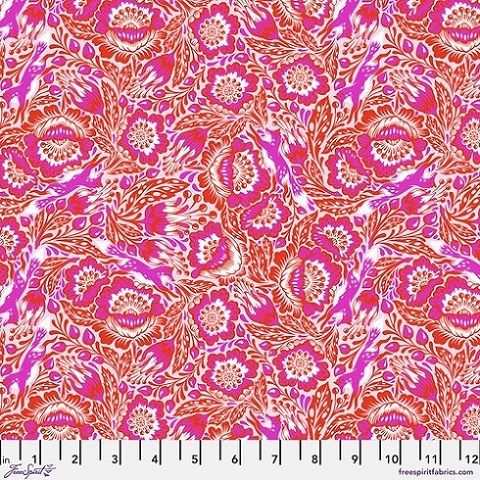 Free Spirit - Tula Pink - Tiny Beasts - Out Foxed, Glimmer