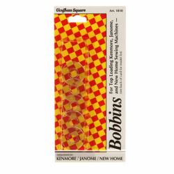 Gingham Square - Bobbins - Top Loading Plastic for Kenmore/Janome/New Home -