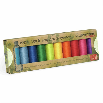 Gutermann - rPET Recycled Sewing Thread - Bright Colors