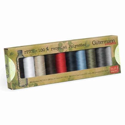 Gutermann - rPET Recycled Sewing Thread - Dark Colors
