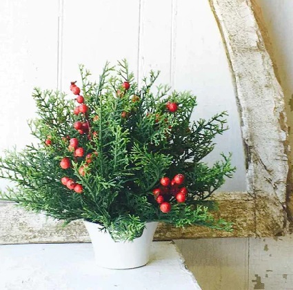 Half Sphere - Red Cedar w/ Berries 12'