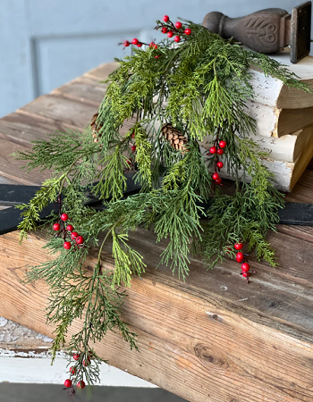 Hanging Cluster - Alpine with Berries 34'