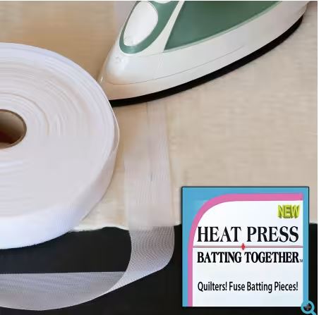 Heat Press Batting Together - 1.5' x 100 Yards