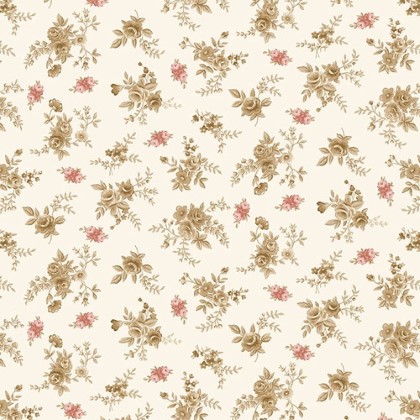 Henry Glass - 108' Sunwashed Romance - Ditsy Floral, Cream