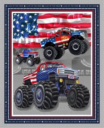 Henry Glass - American Truckers - 36' Monster Truck Panel, Silver