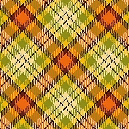 Henry Glass - Autumn Splendor - Plaid, Gold