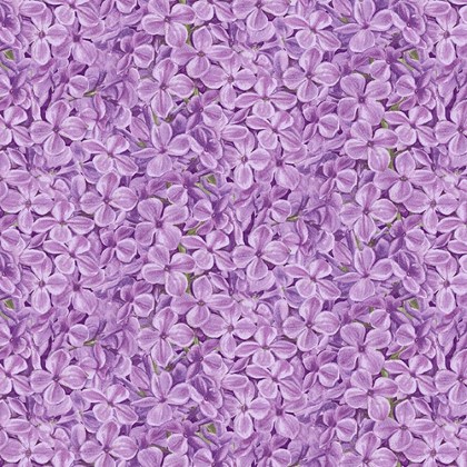 Henry Glass - Bloomerang - Packed Flowers, Lavender