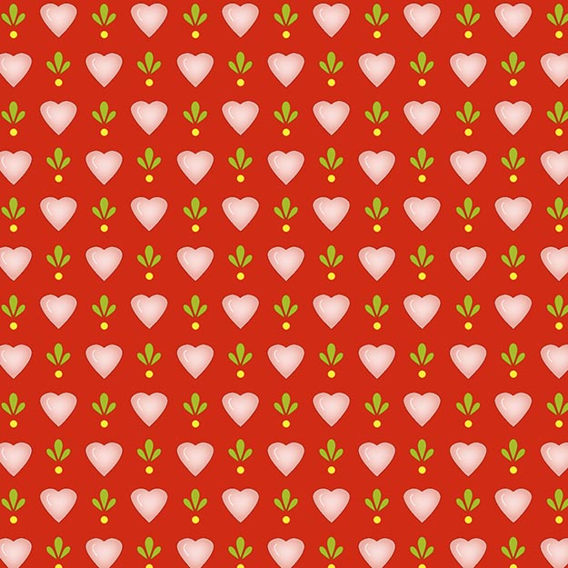 Henry Glass - Follow Me - Small Hearts, Red