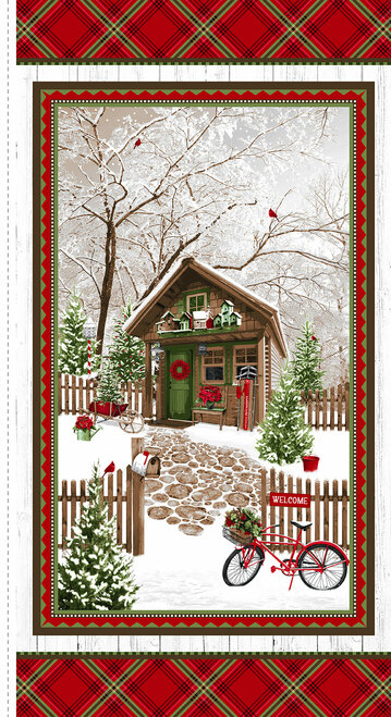 Henry Glass - Holiday Happy Place - 24' Panel, Multi