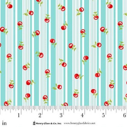 Henry Glass - Jubilee - Cherry Stripe, Blue