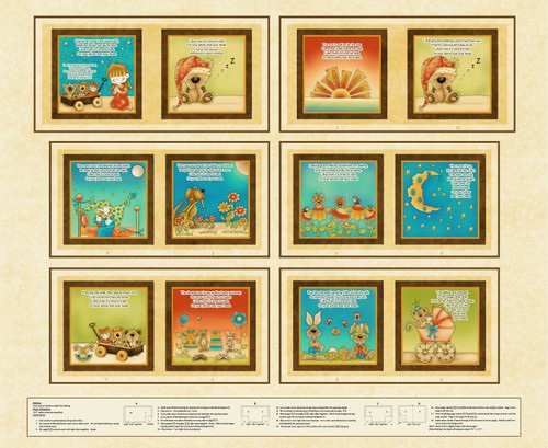 Henry Glass - Little Readers - 36' Educational Book Panel, Cream