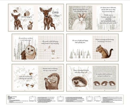 Henry Glass - Little Readers 5 - 36' Little Ones Book Panel, Multi