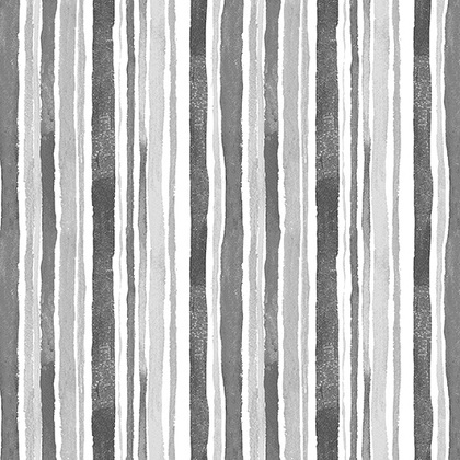 Henry Glass - Misty Morning - Watercolor Stripe, Gray