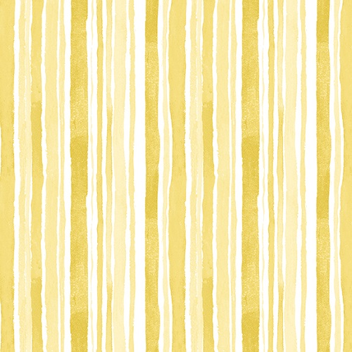 Henry Glass - Misty Morning - Watercolor Stripe, Yellow