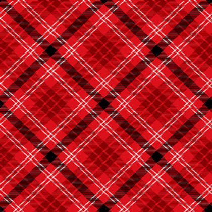 Henry Glass - Snow Crew - Bias Large Plaid, Red