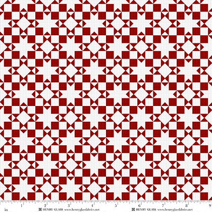 Henry Glass - Tailgate Traditions - Patchwork, Red