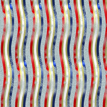 Henry Glass - Teddy's America - Distressed Texture Stripe, Light Blue