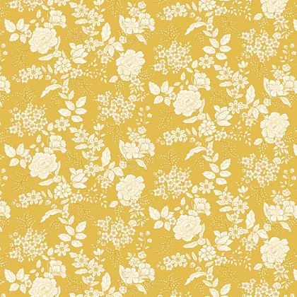 Henry Glass - Tranquility - Floral Design, Yellow