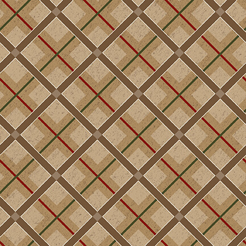Henry Glass - Woodland Haven Flannel - Plaid, Brown