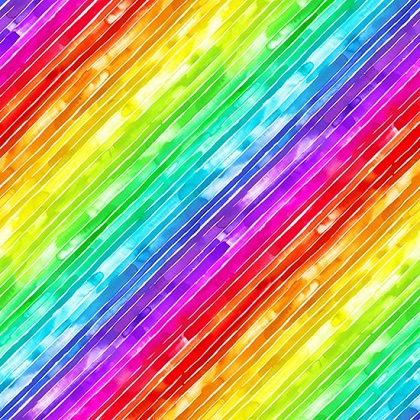 Hoffman - Painted Prism - Spectrum Digital Print, Diagonal Rainbow