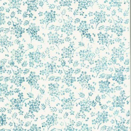 Hoffman Califorina - Bali Batik 2022 - Small Floral, Sky