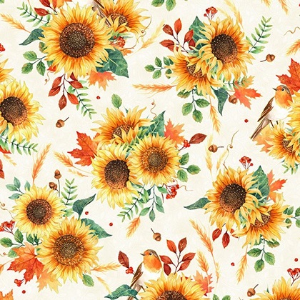 Hoffman Califorina - Fall For Autumn - Sunflower Bouquet, Harvest/Gold