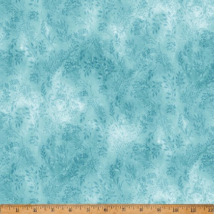 Hoffman California - Blushwing - Leafy Stems, Blue