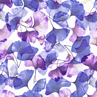 Hoffman California - Graceful Garden - Fan Petals, Violet