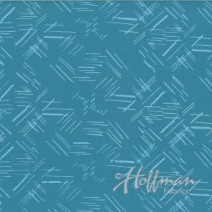 Hoffman California - Hand Dyed Batiks - Tossed Lines, Heather