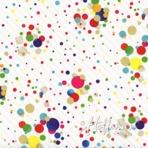 Hoffman California - It's My Party - Dots, Multi/Gold