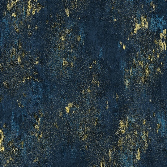 Hoffman California - Luxe - Marble, Navy/Gold