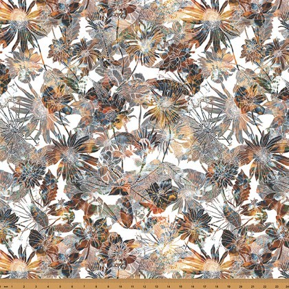Hoffman California - Petal and Twist - Floral, Autumn