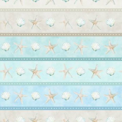 Hoffman California - Seas & Greetings - Stripe, Seashell