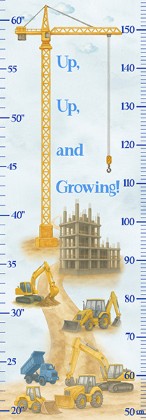 Hoffman California - Things That Go From A to Z - 15' Growth Chart Panel, Sky