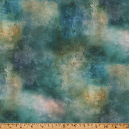 Hoffman California - Wings Over Wildflowers - Layered Design, Bluegrass