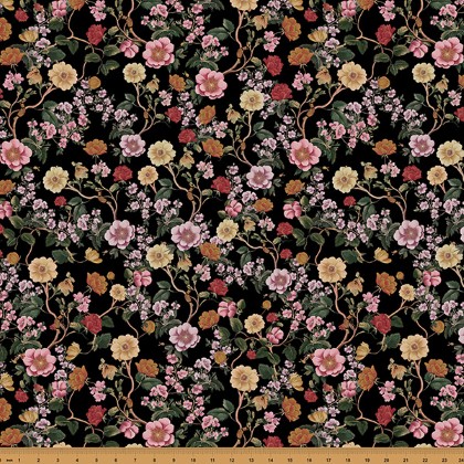 Hoffman California - Wish Upon the Night - Flowers, Black