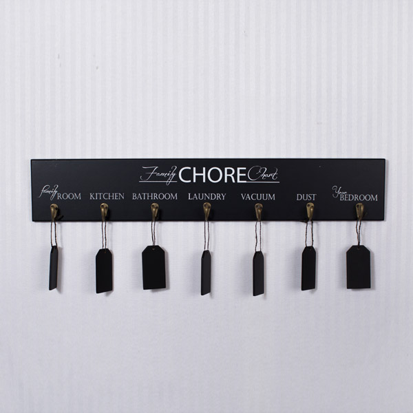 Hookboard w/Chalkboard Tags, Chore