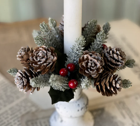 Icy Berries & Cone Candle Ring | 1'