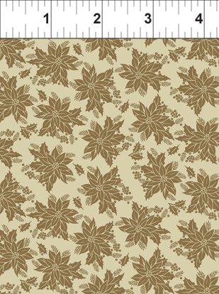 In The Beginning - Winter Twist - Tonal Floral, Tan