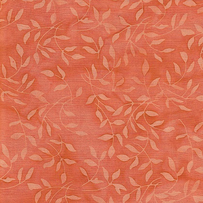 Island Batiks - Cotton Batik 2021 - Mini Leaf, Dreamsicle